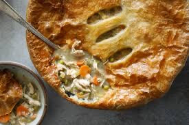 Hearty Chicken Pot Pie, Roasted Squash Salad & Skillet Brownie