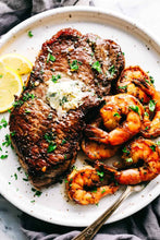 Load image into Gallery viewer, DATE NIGHT : Surf &amp; Turf  Steak &amp; Shrimp Scampi
