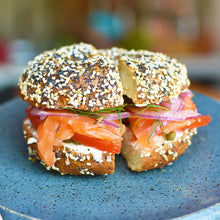 Load image into Gallery viewer, Bagels with Cream Cheese &amp; Quick Lox
